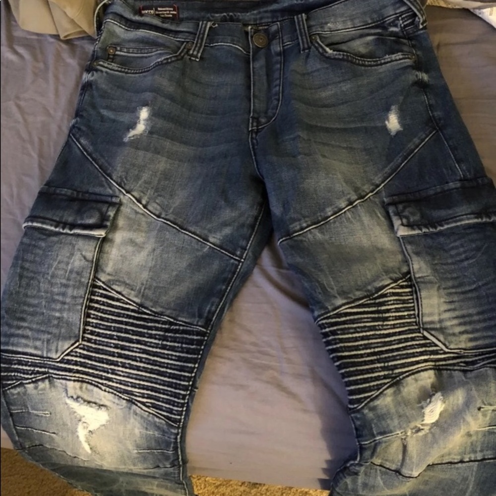 Biker jeans